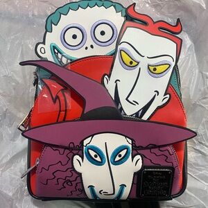 Nightmare Before Christmas Lock Shock Barrel Exclusive Mini Backpack Loungefly